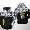 Show Your Support with Boston Bruins NHL Camo Veteran 3D Hoodie Zipper Hoodie