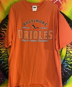 Show Your Support with This Vintage 2004 Baltimore Orioles Baseball T-Shirt, American University Shirt