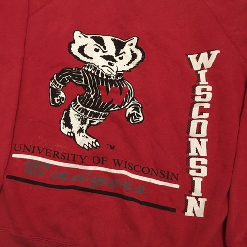Show Your Support with Wisconsin Badgers Vintage Style Sweatshirt Bundle, NCAA Fan Gift with ncaa shirts women - Image 2