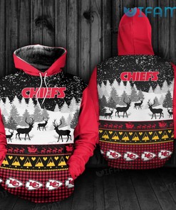 Show Your Support with a Go Chiefs Red Gold Kansas City Hoodie 3D with Custom All Over Print Design