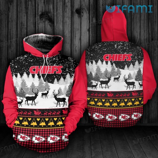 Show Your Support with a Go Chiefs Red Gold Kansas City Hoodie 3D with Custom All Over Print Design
