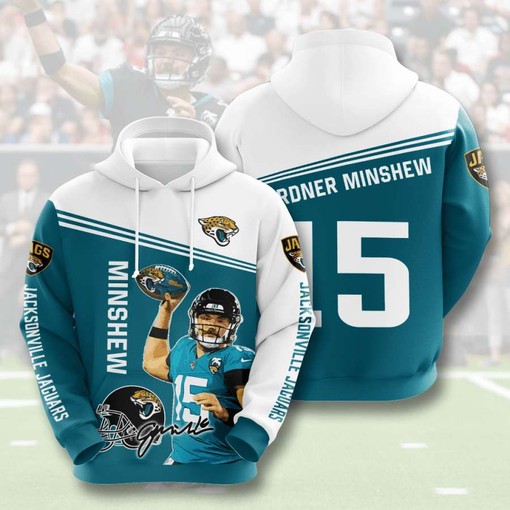 Show Your Team Spirit with a Custom All Over Print Jacksonville Jaguars All Over Print 3D Hoodie