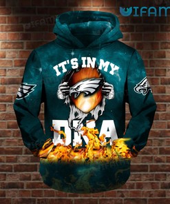 Show off Your Passion with Itâ€™s In My DNA Fire Philly Eagles Hoodies 3D