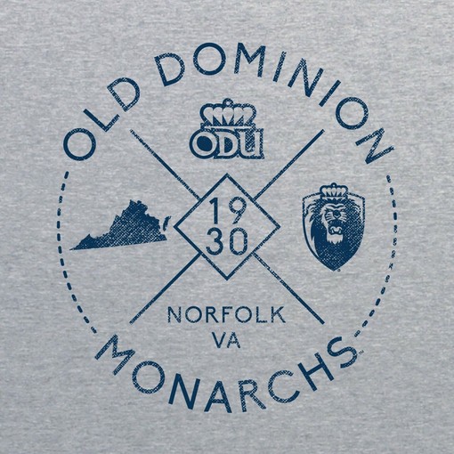Show off the team spirit with this Old Dominion Monarchs Stitch Arch Team Color Shirt Sweatshirt - Image 2