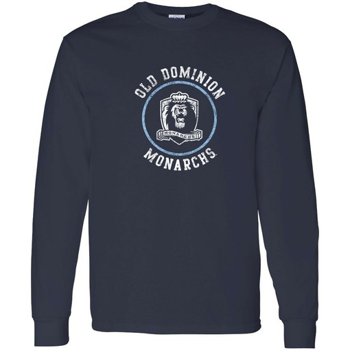 Show off your state pride with the Old Dominion Monarchs State Silhouette Logo Triblend Shirt Sweatshirt Vintage Style
