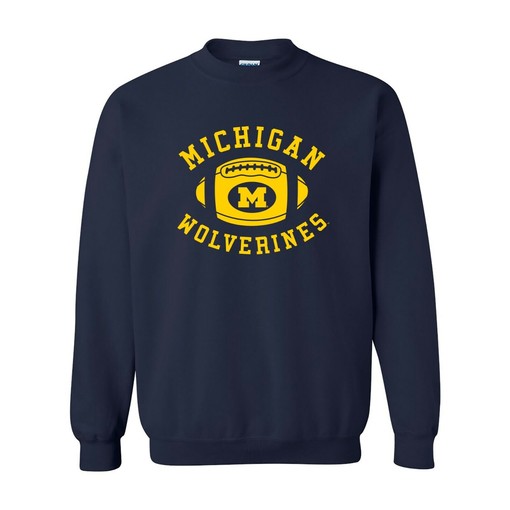 Show off your team spirit with the Michigan Wolverines Football Horizon University Crewneck Shirt