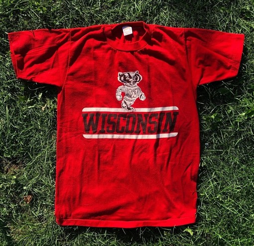 Show your Wisconsin Badgers support with Vintage 90s University of Wisconsin Badgers T-Shirt, Sweatshirt, Shirt