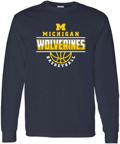 Show your support with this Officially Licensed Michigan Wolverines Dynasty Logo Premium Crewneck Shirt