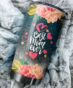 Show-Stopping Miami Marlins MLB Tumbler for Awesome Moms with Cool Flower Design and MLB Logo