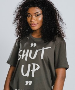 Shut Up Unisex Attitude T-Shirt, Funny Sarcastic Saying Shirt, Slang Tee, Offensive Tee, Shut Up Shirt