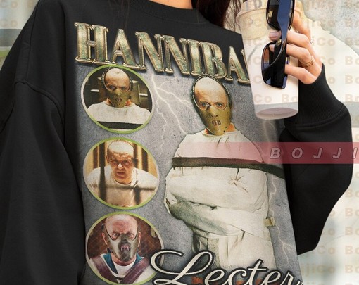 Silence of the Lambs Sweatshirt, Hannibal Lecter Hoodie, Anthony Hopkins Tees, Horror Movie Tshirt - Image 4