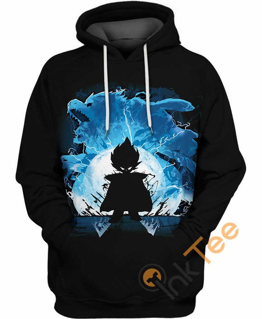 Silhouette of Vegeta Hoodie with 3D Print for a Stunning Look
