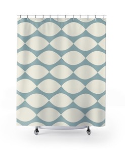 Simply Elegant Contemporary Shower Curtain for College Dorm and Bathroom