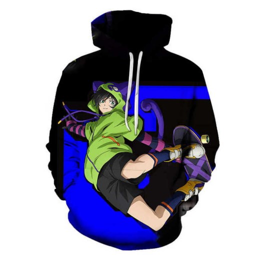 Sk8 The Infinity Anime 3D Zip Hoodie All Over Custom Printful Design