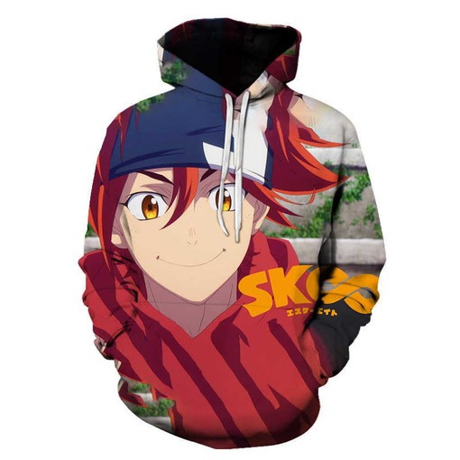 Sk8 The Infinity Reki Anime Art 3D Zip Hoodie All Over Custom Print