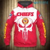 Skull Roses Kansas City Chiefs All-Over Print 3D Hoodie for Men and Women
