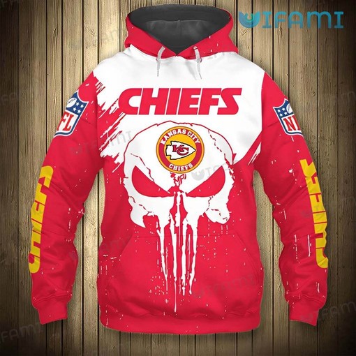 Skull Roses Kansas City Chiefs All-Over Print 3D Hoodie for Men and Women