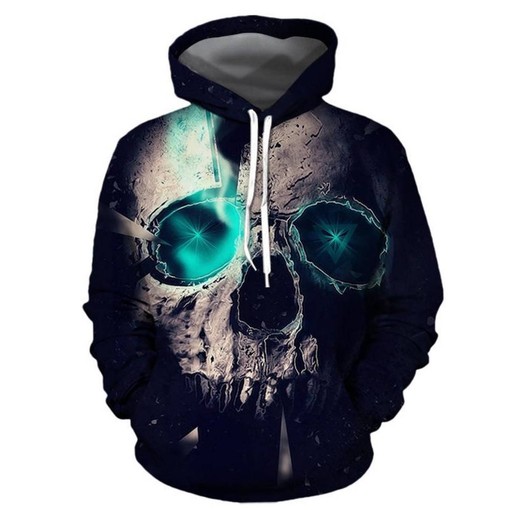 Skull and Rose Design Halloween All-Over Print 3D Zipper Hoodie