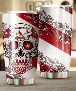Skull-Tastic St. Louis Cardinals MLB Tumbler for Die-Hard Fans with Iconic MLB Logo