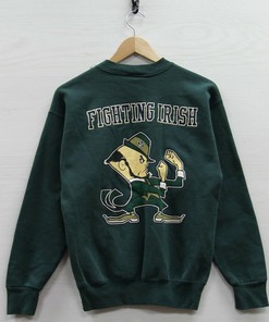 Sleek Vintage 90s University of Notre Dame Fighting Irish Sweatshirt Crewneck Shirts Hoodie