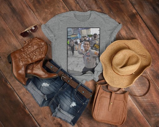 Smile and Laugh with Police Smiles Unisex Shirts - Funny Movie Shirts Featuring Possums and Raccoon Tanuki Memes - Image 3