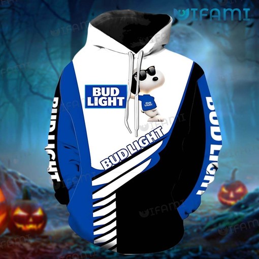 Snoopy Bud Light All Over Print Hoodie for Men - Beer Lovers Gift