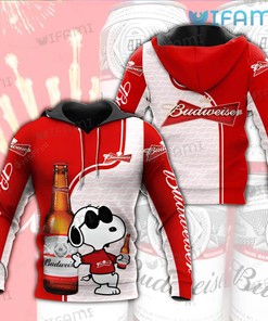 Snoopy Budweiser All Over Print Hoodie for Men - Gift for Beer Lovers