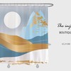 Snow Mountain Disney Unique Shower Curtain with Hooks, a Moonlit Night and Waterproof Design