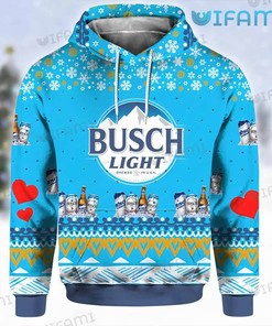 Snowflakes Heart All Over Print 3D Hoodie - Gift for Beer Lovers