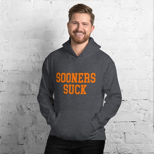Sooners Suck Oklahoma State Rivalry Hoodie Sweatshirt Sport Shirt with NCAA Print - Image 2