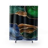 Sophisticated Contemporary Shower Curtain for College Dorm and Bathroom