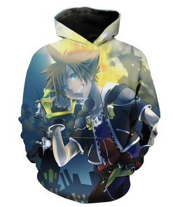Sora With Keyblade Kingdom Hearts All Over Print 3D Hoodie