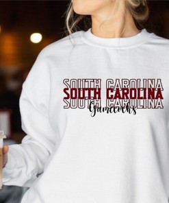 South Carolina Stacked Sweater Hoodie, Shirt for College Tailgate Ideal for NCAA Fans