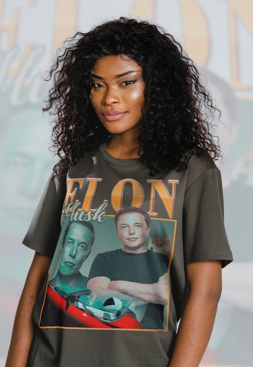 Space Car Fan Club Tee - Dogecoin 69 420 Design Retro T-shirt - Elon Musk Shirt - Billionaire Quote