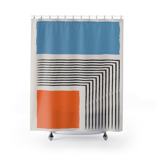Spa-inspired Bathroom Set with Boho Shower Curtain, Elegant Boho Style - Image 2