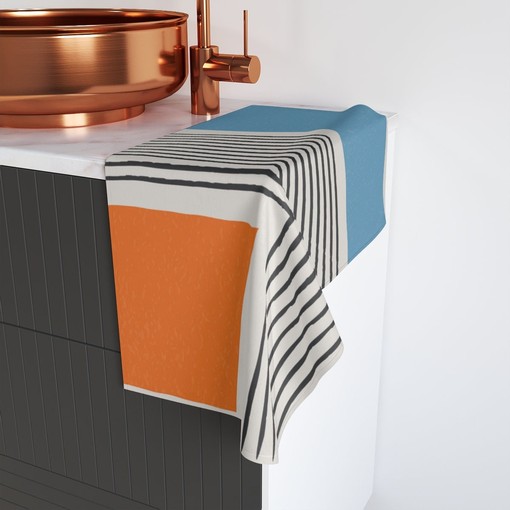 Spa-inspired Bathroom Set with Boho Shower Curtain, Elegant Boho Style - Image 3