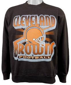 Sport Shirts Unisex - NFL Cleveland Browns Football Crew Neck Sweatshirt 1990s Vintage Sweatshirt Hoodie Gift