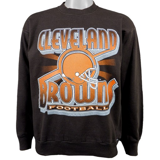 Sport Shirts Unisex - NFL Cleveland Browns Football Crew Neck Sweatshirt 1990s Vintage Sweatshirt Hoodie Gift
