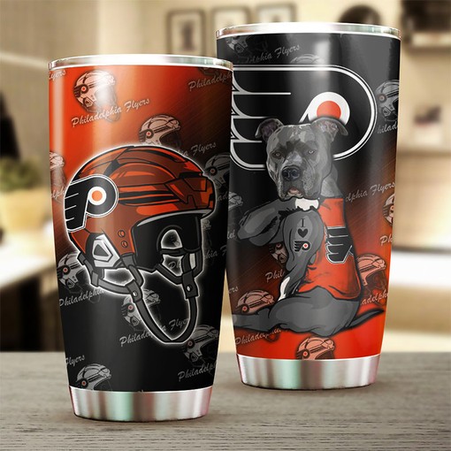 Sports Design Funny Dog Philadelphia Flyers NHL Tumbler