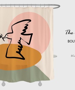 Spread Love and Peace to Your Bathroom Decor with Disney Colomba con Tenda da Doccia Olive Branch Set da Bagno