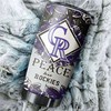 Spreading Peace and Love with Custom MLB Logo - Colorado Rockies MLB Tumbler with Personalized Tumbler and Tumbler 20 oz