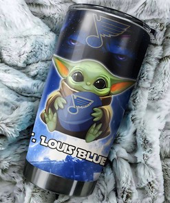 St. Louis Blues NHL Tumbler NHL Fans' Baby Yoda Design Tumbler, Perfect for Gifting and Tumbler Gift Ideas