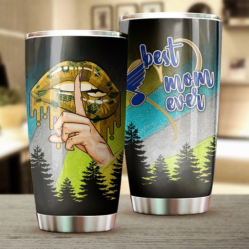 St. Louis Blues NHL Tumbler NHL Logo Best Mom Ever Tumbler, Perfect for Dedicated Fans with Tumbler Ideas