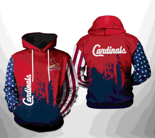 St. Louis Cardinals All Over Print MLB Team 3D Hoodie Zipper - 3D All Over Print Hoodie Size S-5XL