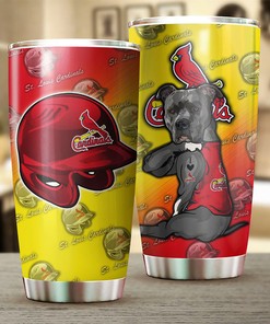 St. Louis Cardinals Dog Lovers MLB Tumbler - Personalized Design