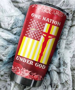 St. Louis Cardinals One Nation Under God Edition MLB Tumbler - Baseball Mom Tumbler Ideas