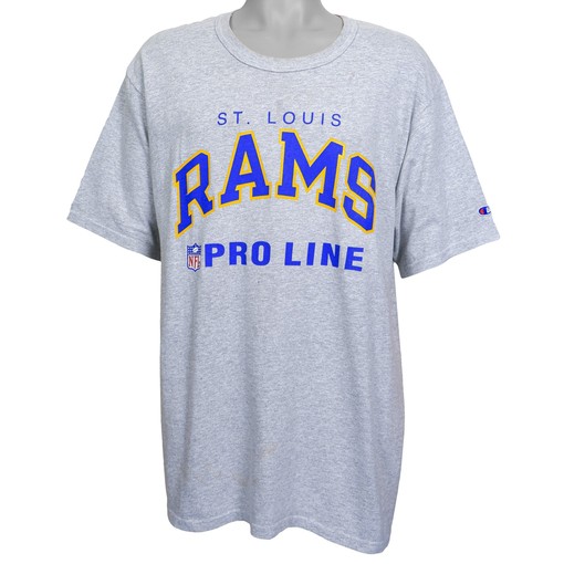 St. Louis Rams Champion Vintage T-Shirt with 1990s Logo - Unisex Sport Sweatshirt Hoodie Gift