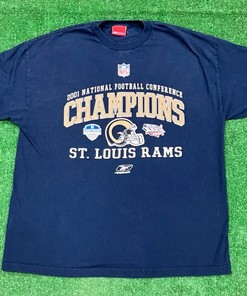 St Louis Rams Super Bowl 2000 Vintage Sweatshirt T-Shirt - NFL Fan Collectible Apparel