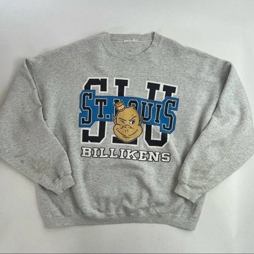 St. Louis University Billikens Logo Sweatshirt -Vintage Saint Louis Billikens Basketball Shirt and Hoodie for NCAA Fans