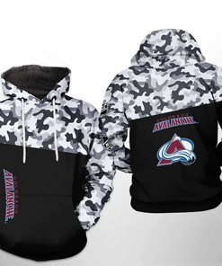 Stand Out in the Crowd with Colorado Avalanche NHL Camo Veteran 3D Hoodies